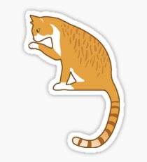 Pegatina Lindo gato naranja