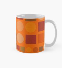 Taza clásica "Warm spots & squares (pattern)"