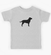 Camiseta para niños Black Labrador Retriever Silhouette (s)