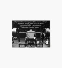 Everything Is Within - Bench Press Motivation Art Board