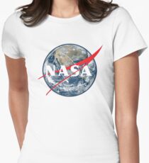 NASA View of Earth Women's Fitted T-Shirt