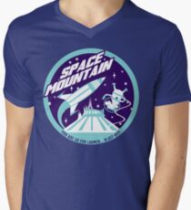 Camiseta para hombre de cuello en v ESPACIO MONTAÑA (blues)
