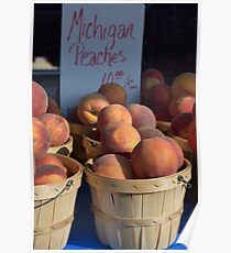 Michigan Peaches Poster