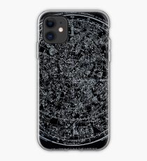 Constellations of the Northern Hemisphere | Pale Blue On Black iPhone Case