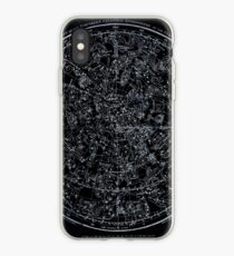 Sternbilder der nördlichen Hemisphäre | Hellblau auf Schwarz iPhone-Hülle & Cover