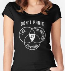 42 Die Antwort auf Leben, Universum und alles T-Shirt Tailliertes Rundhals-Shirt