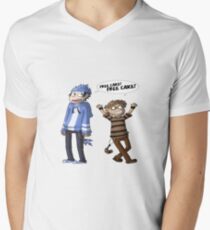 Mordecai And Rigby Men's V-Neck T-Shirt