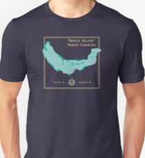 Shelly Island North Carolina map Unisex T-Shirt
