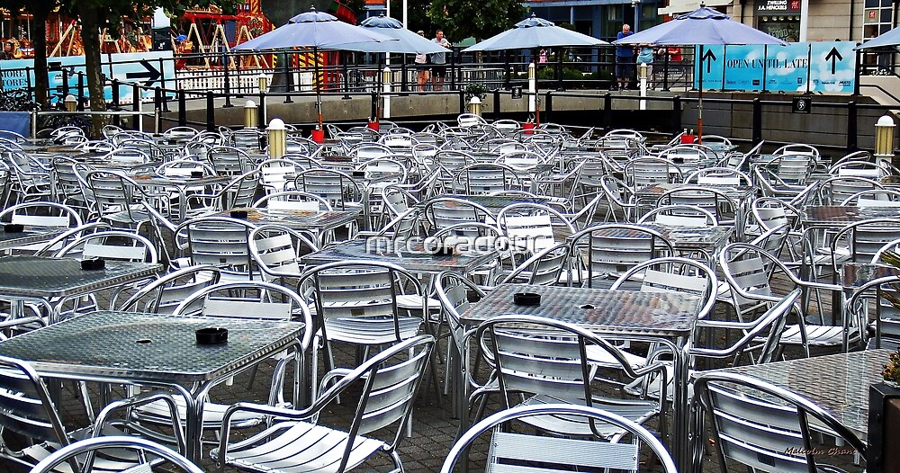 Empty chairs at empty tables" " by mrcoradour Redbubble