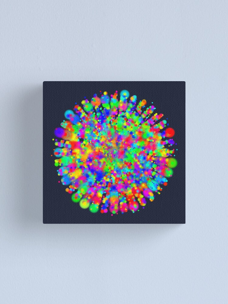 Alternate view of Space color splash Canvas Print