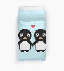 Pixel Penguin Duvet Cover