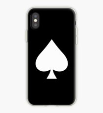 Vinilo o funda para iPhone ACE, As de Picas, Blanco sobre Negro, Música, Motocicleta, Hells Angels, Gang, Cards
