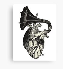 Musical heart. Canvas Print
