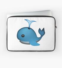 Funda para portátil Lindo Emoji de ballena que echa en chorro