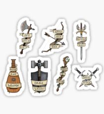D&D - Mini Classes Selection Sticker