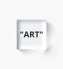 "ART" Quotation Marks Acrylic Block