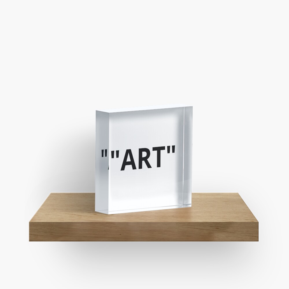 "ART" Quotation Marks Acrylic Block