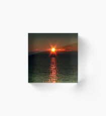 "Starry-Eyed" Sunset Acrylic Block