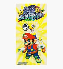 Super Mario Sunshine, Nintendo Power Retro Poster Restoration, Reprint Photographic Print