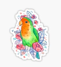 Blumiger Lovebird Sticker