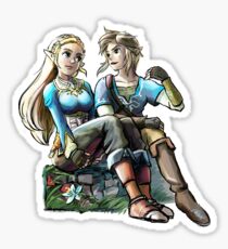 Link and Zelda Sticker