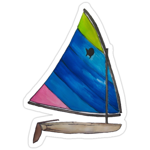 sunfish sailboat stickers