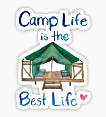 Camp Life is the Best Life Sticker