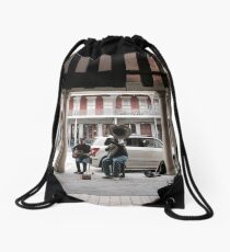 Street Performers Drawstring Bag