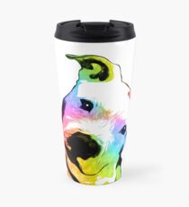 Pitbull | Regenbogen-Serie | Pop-Art Thermobecher