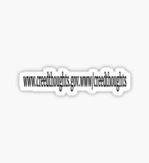 Creed Thoughts URL Sticker