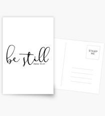 Christian Quote – Be Still Postcards