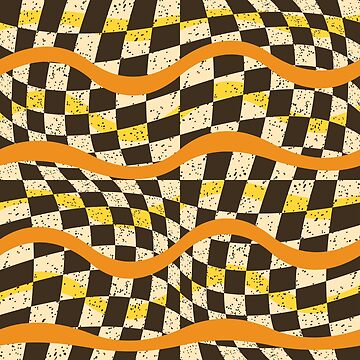 Artwork thumbnail, Root Beer - Wavy Lines and Checkerboard by DeafAngel1080