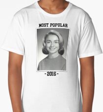 Hillary "Most Popular" Superlative Long T-Shirt