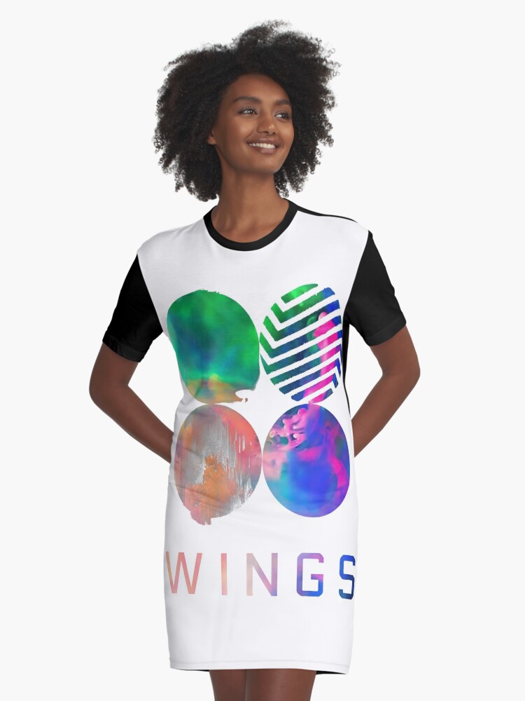 Colored Smoke Wings Album Bts Graphic T Shirt Dress By