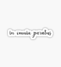 In omnia paratus Sticker