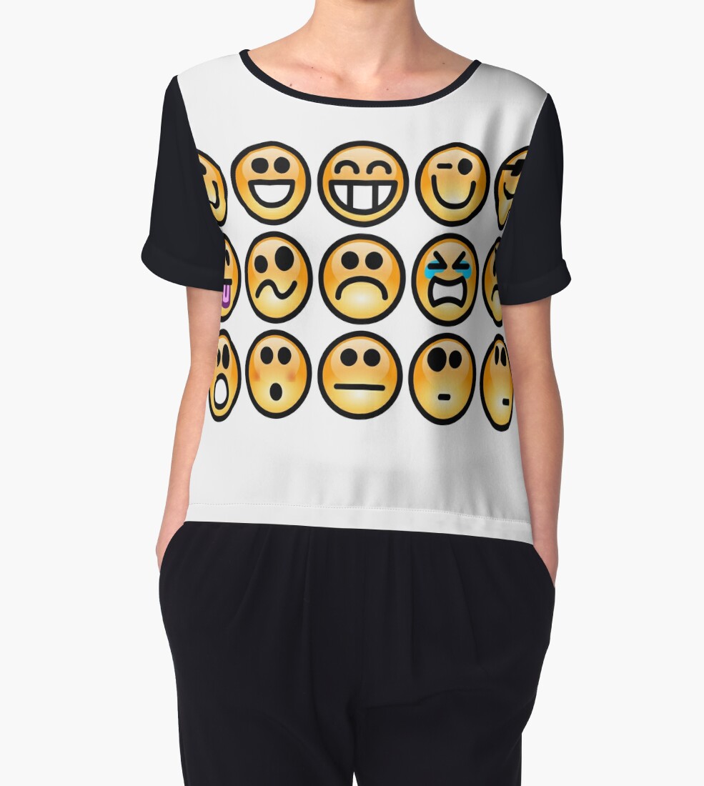 Blusas Emoji Emoticon De Edleon Redbubble