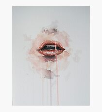Red lips Photographic Print
