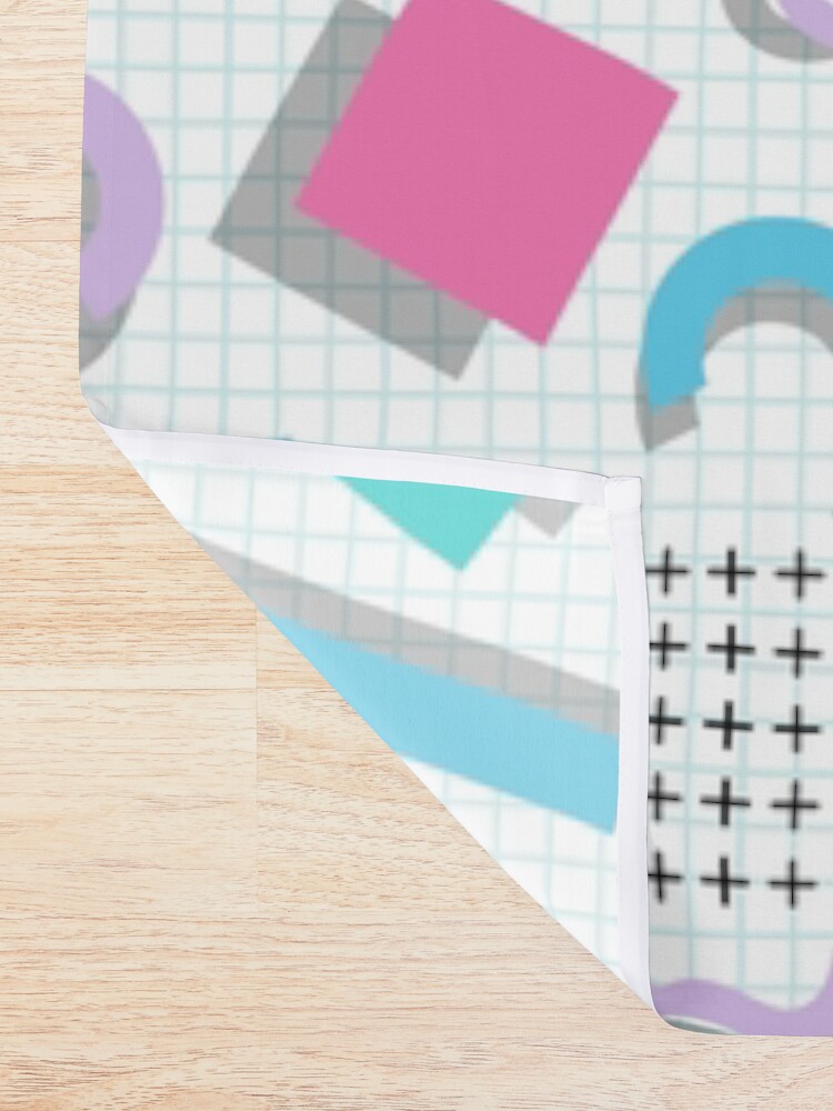 Alternate view of Memphis Shapes Shower Curtain