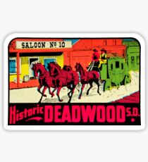 Deadwood South Dakota Vintage Travel Decal Sticker