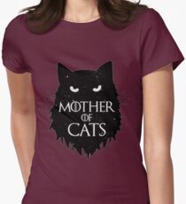 Best Mother of cats T shirt-game of thrones Women's Fitted T-Shirt