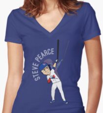 Steve Pearce - Women's Fitted V-Neck T-Shirt