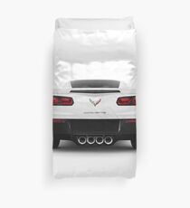 2014 Chevrolet Corvette Stingray sports car rear view art photo print Duvet Cover