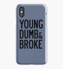 KHALID YOUNG DUMB & BROKE LYRICS iPhone Case