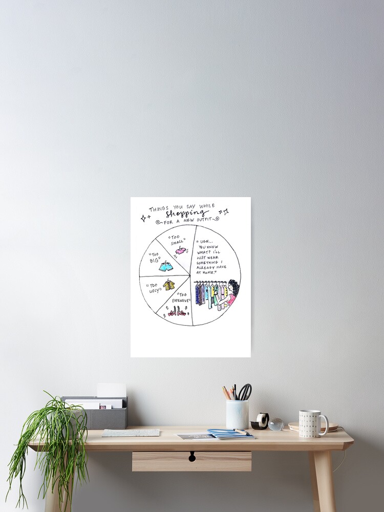 Alternate view of shopping comic Poster