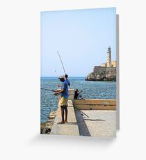 Malecon Cartoons Greeting Card