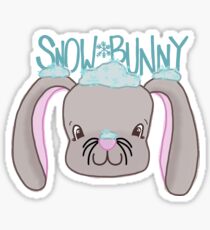 sunny redbubble sticker bunny snowbunny