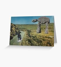 Surfing Down the Street Greeting Card