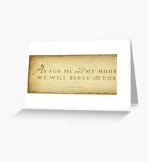 Joshua 24:15 Greeting Card