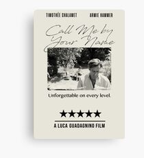 Call me by Your Name Canvas Print