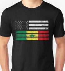 Senegalese American Flag - USA Senegal Shirt Unisex T-Shirt
